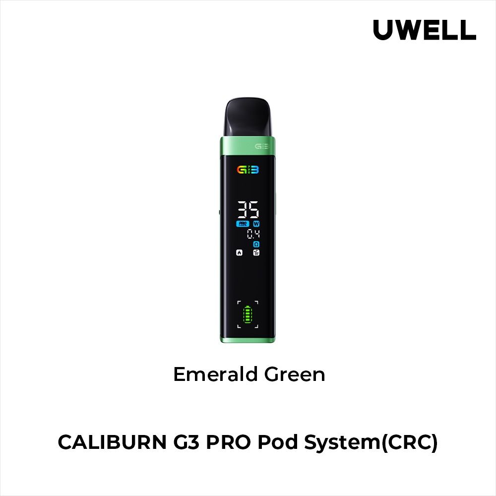 Caliburn G3 Pro Starter Kit, Colour: Emerald Green