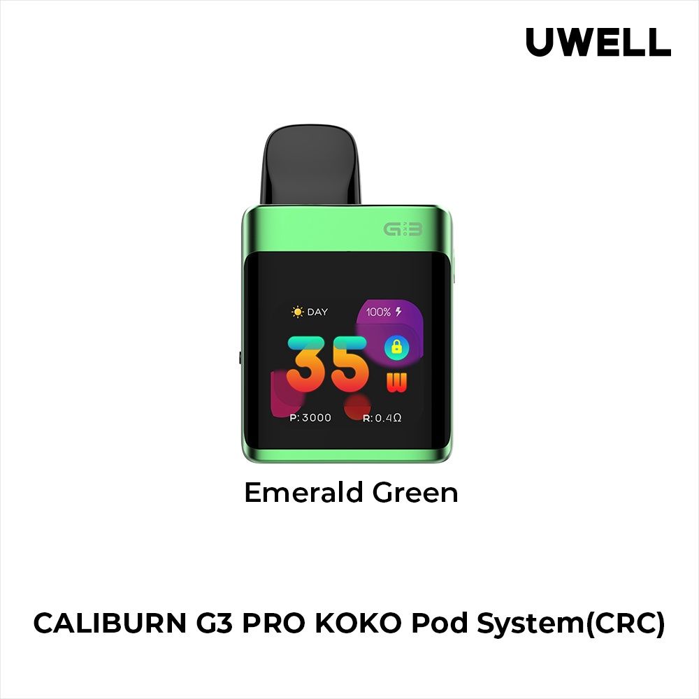 Caliburn G3 Pro Koko Starter Kit, Colour: Emerald Green
