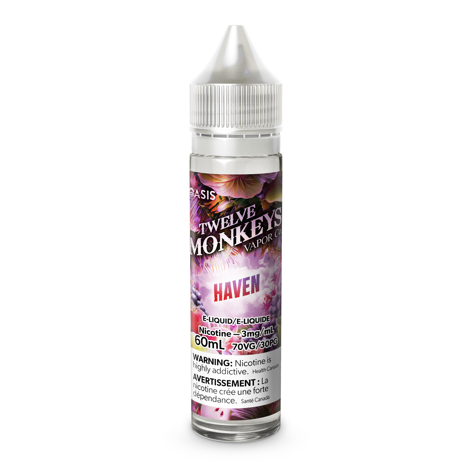 Haven 60ml, Nicotine Strength: 3mg