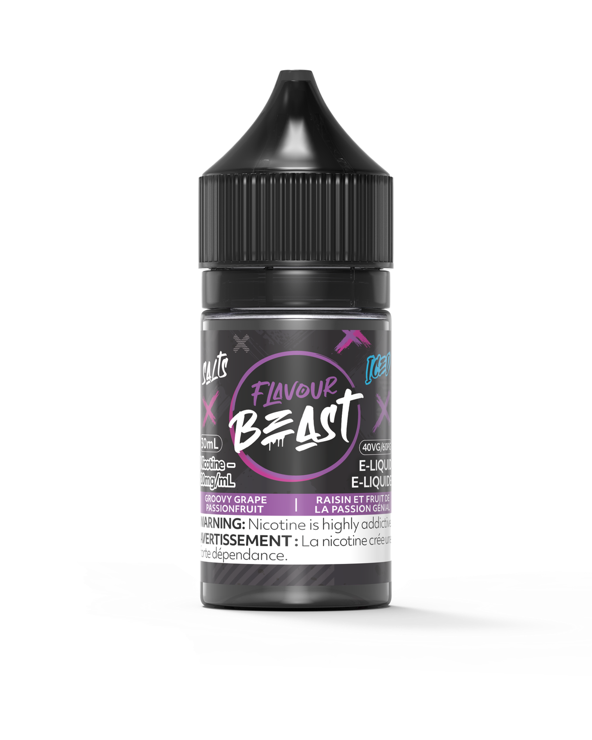 Groovy Grape Passionfruit Iced Salts 30ml