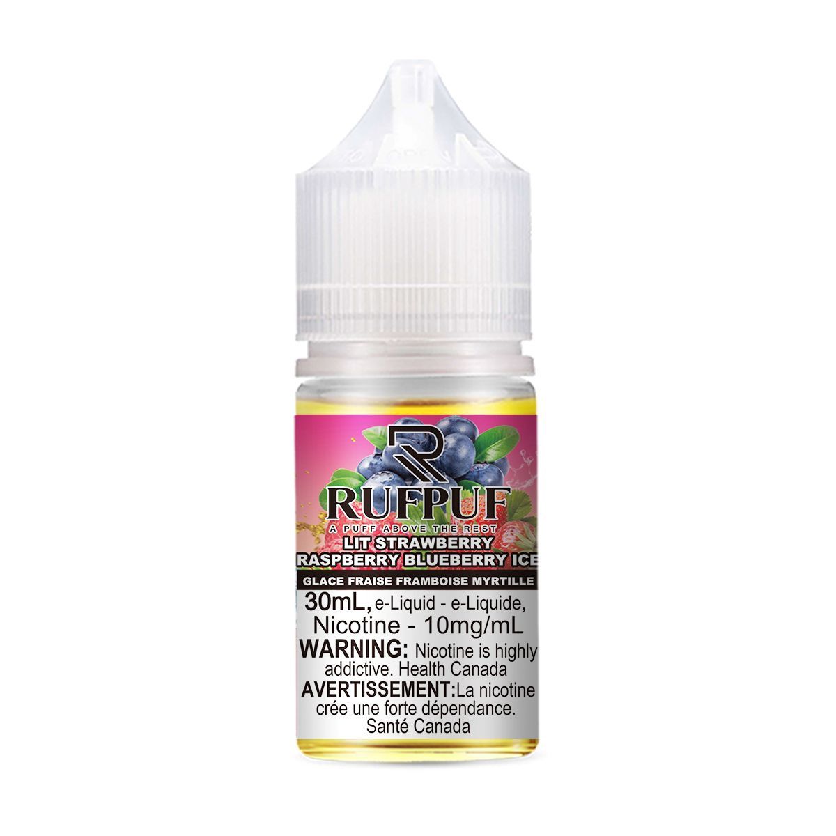 Lit Strawberry Raspberry Blueberry Ice RP Salts 30ml (Discontinued), Nicotine Strength: 10mg