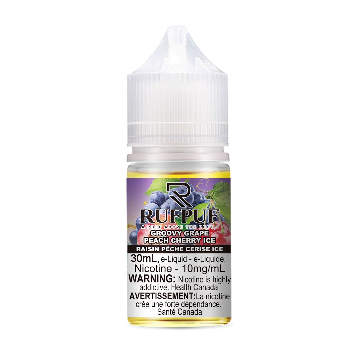 Groovy Grape Peach Cherry Ice RP Salts 30ml (Discontinued), Nicotine Strength: 10mg