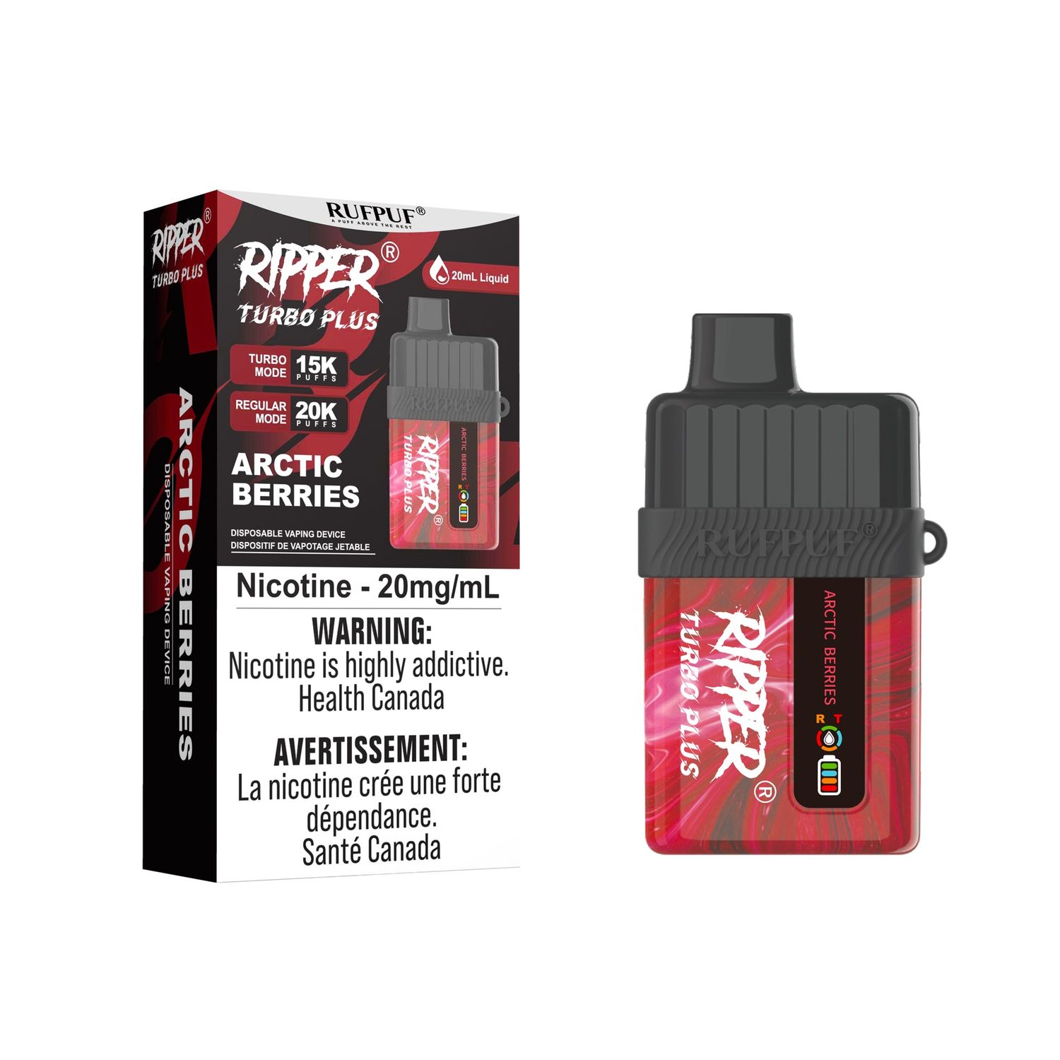 Turbo Plus 20k (Discontinued), Flavour: Arctic Berries