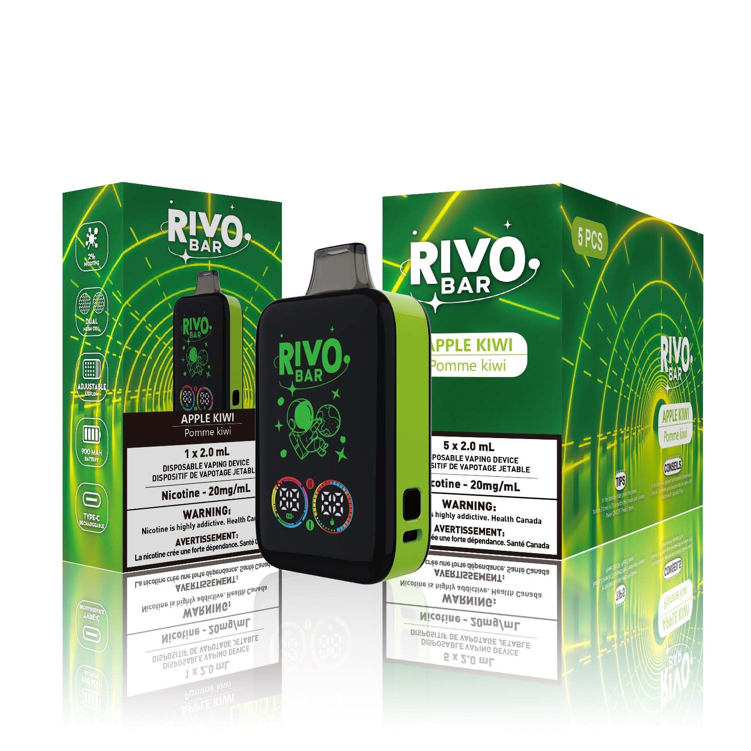 RIVO Bar 40K (Discontinued), Flavour: Apple Kiwi