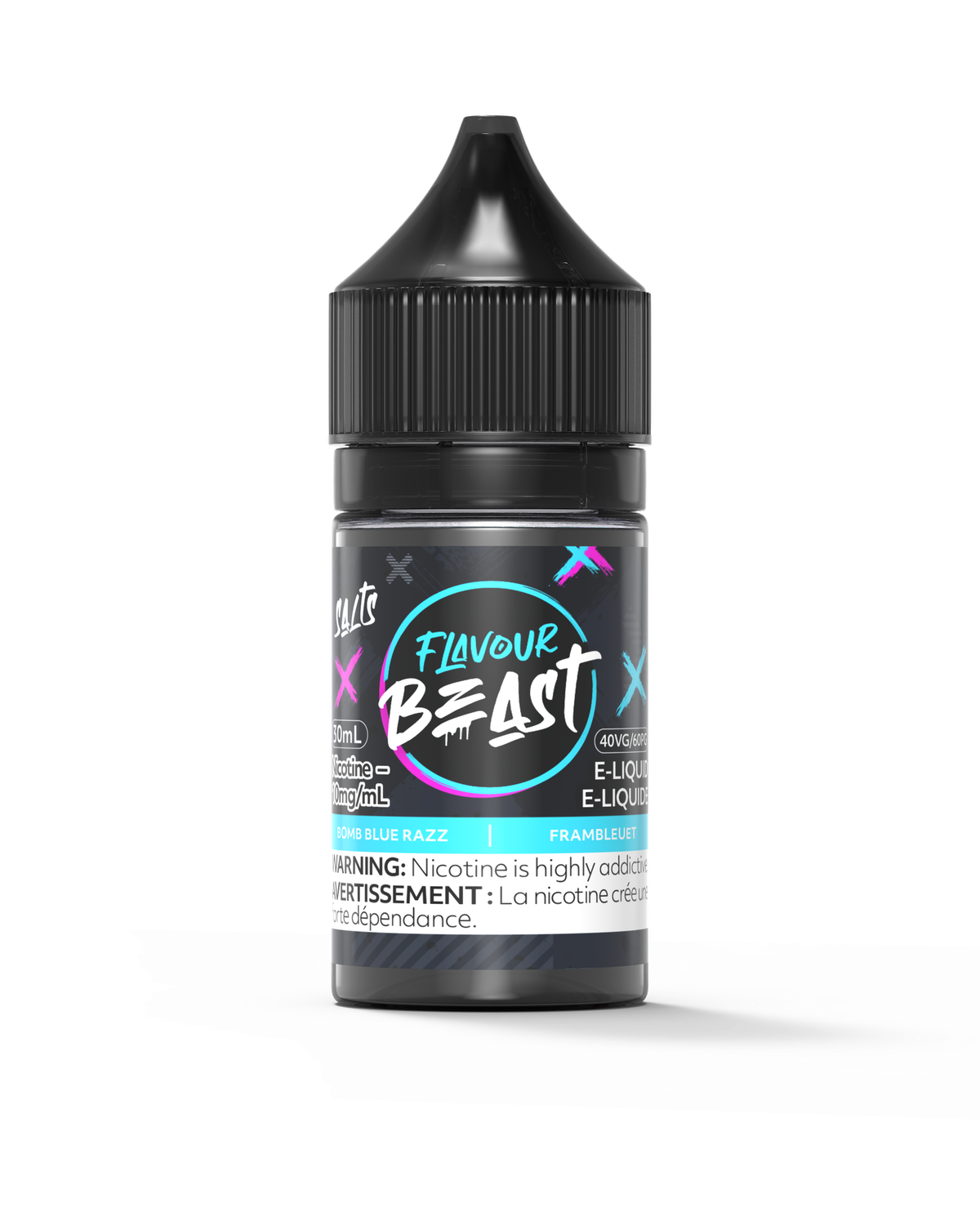Bomb Blue Razz Salts 30ml, Nicotine Strength: 10mg