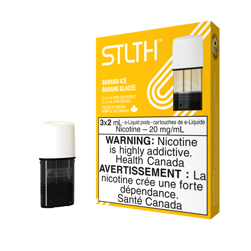STLTH Pods, Flavour: Banana Ice, Nicotine Strength: 20mg