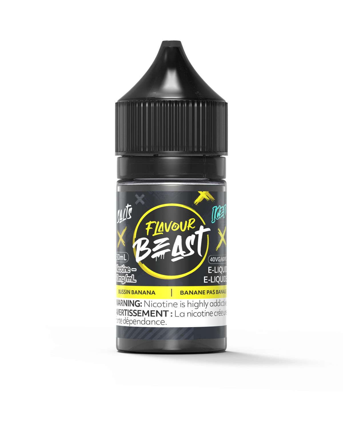 Bussin' Banana Iced Salts 30ml, Nicotine Strength: 10mg