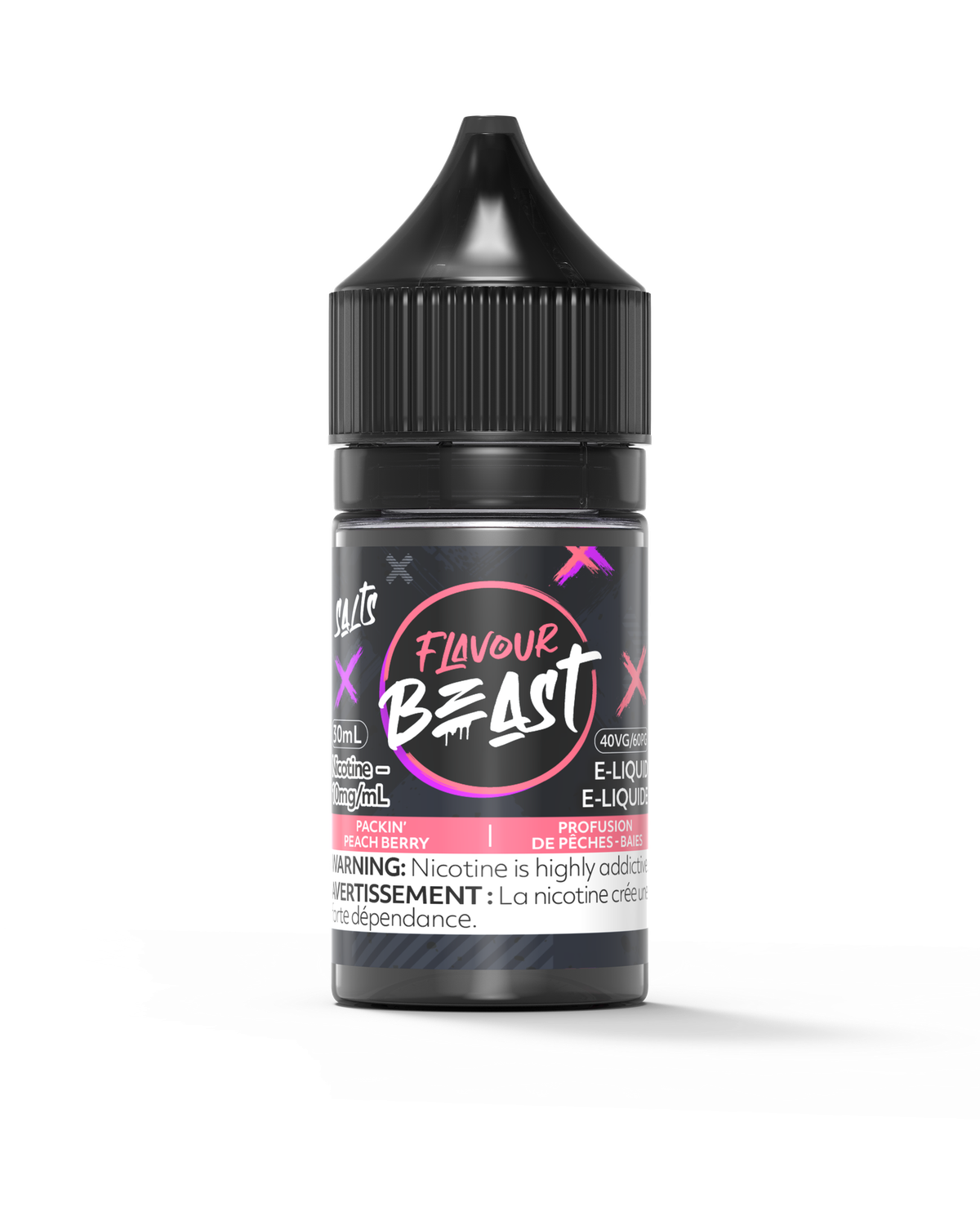 Packin' Peach Berry Salts 30ml, Nicotine Strength: 10mg