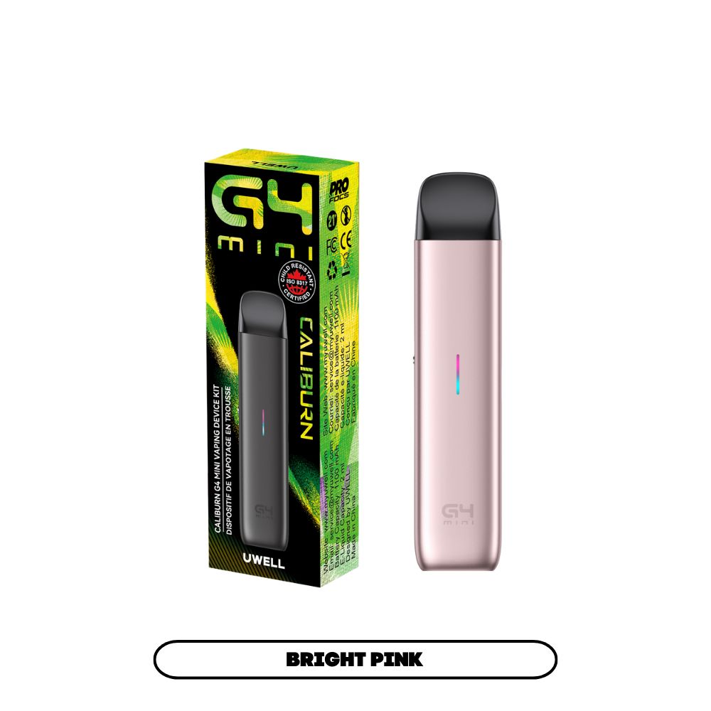 Caliburn G4 Mini Starter Kit, Colour: Bright Pink