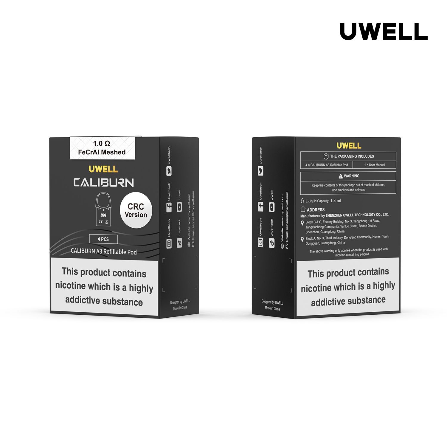 Caliburn A3 Pods (4 Pack)