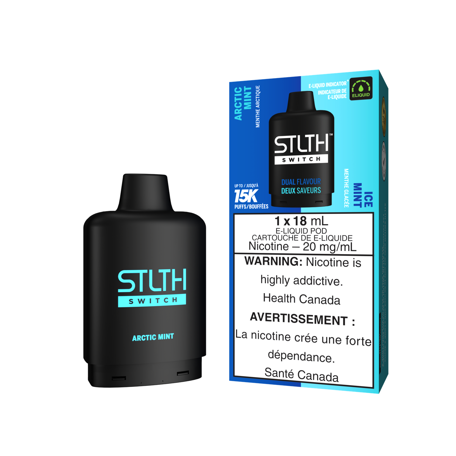 STLTH Switch Pod Pack (Discontinued), Flavour: Arctic Mint -Ice Mint
