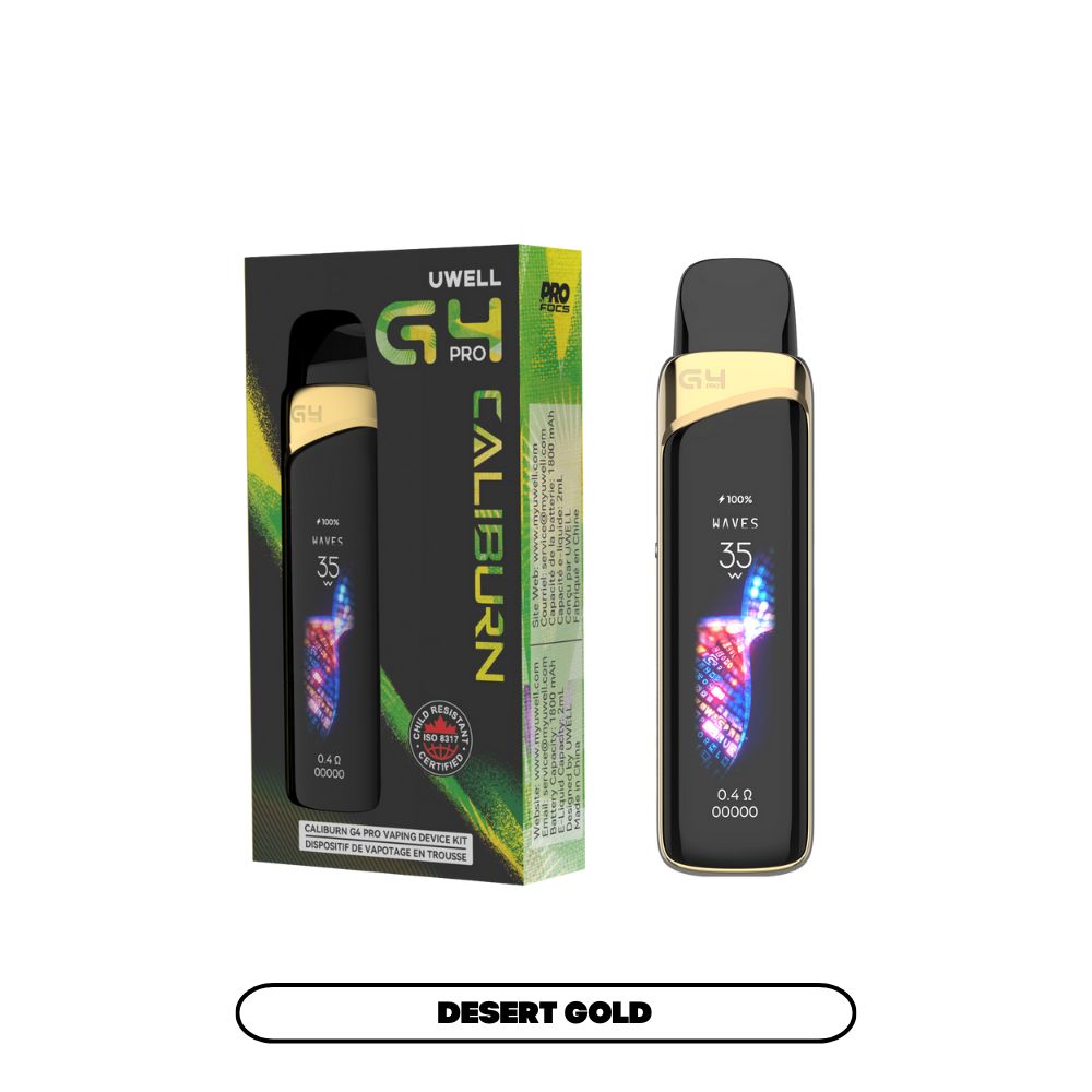 Caliburn G4 Pro Starter Kit, Colour: Desert Gold