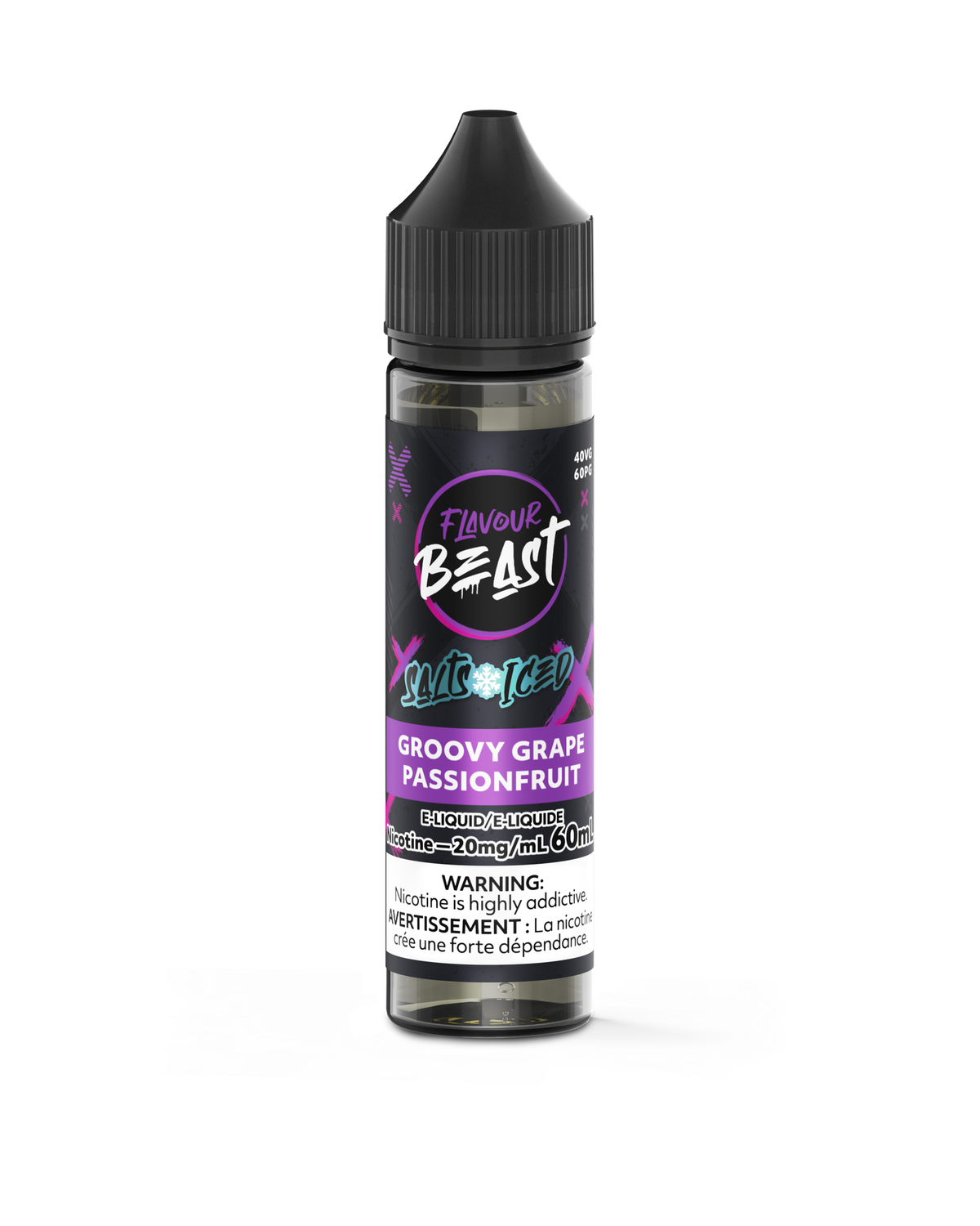 Groovy Grape Passionfruit Iced Salts 60ml