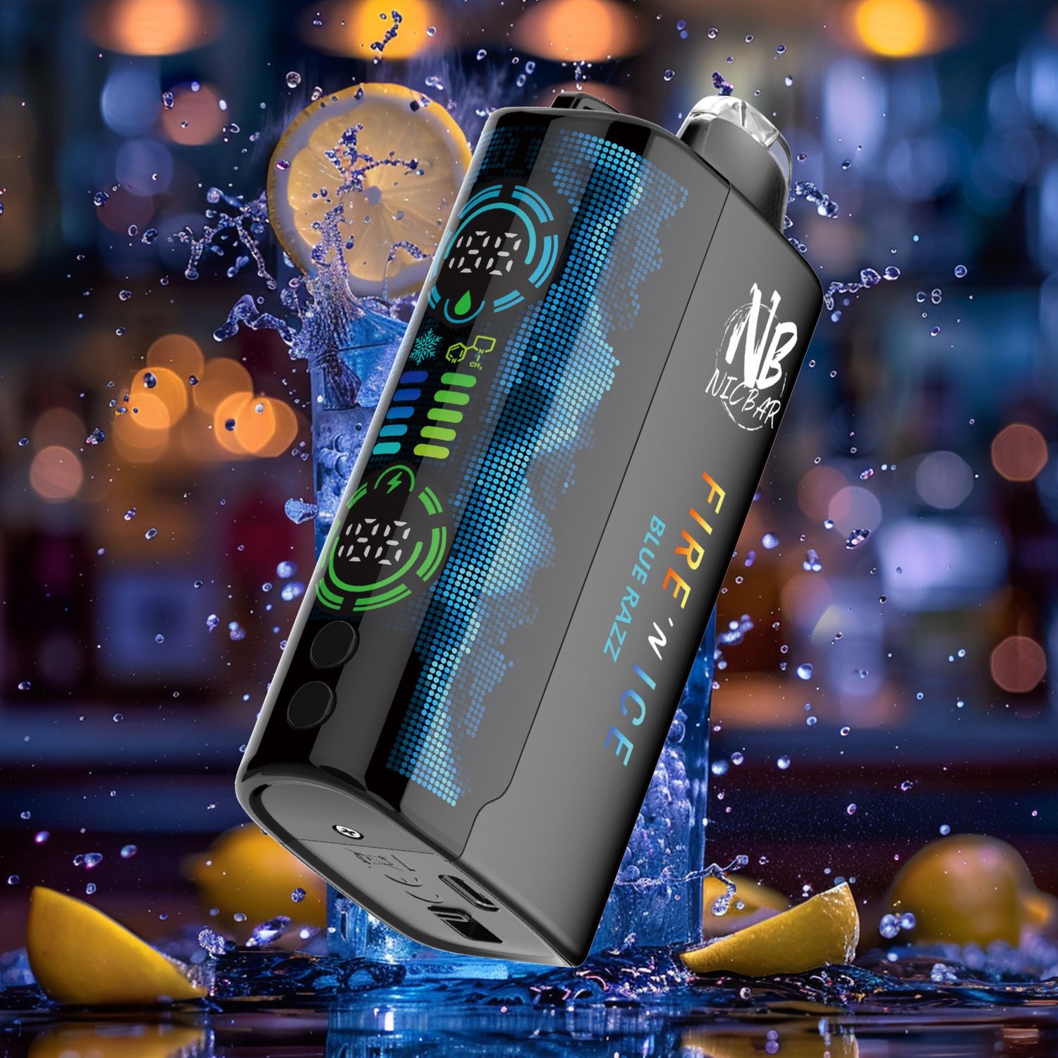 Nic Bar Fire 'N Ice, Flavour: Blue Razz