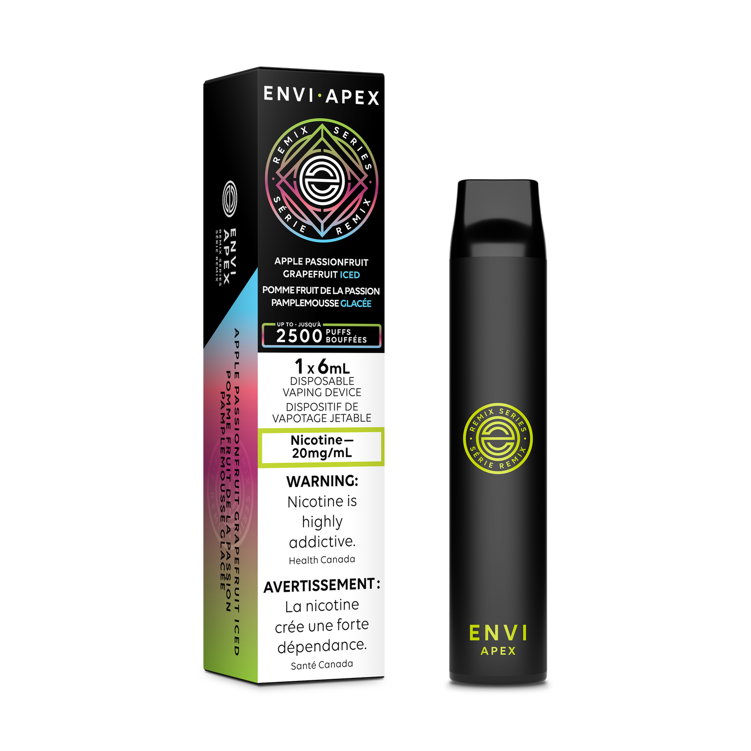 Apex Disposables, Flavour: Apple Passionfruit Grapefruit Ice (Discontinued)