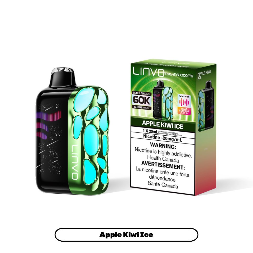 Rave 60K (Discontinued), Flavour: Apple Kiwi Ice