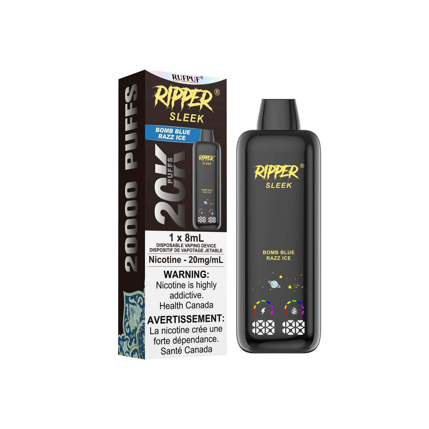 Ripper SLEEK, Flavour: Bomb Blue Razz Ice