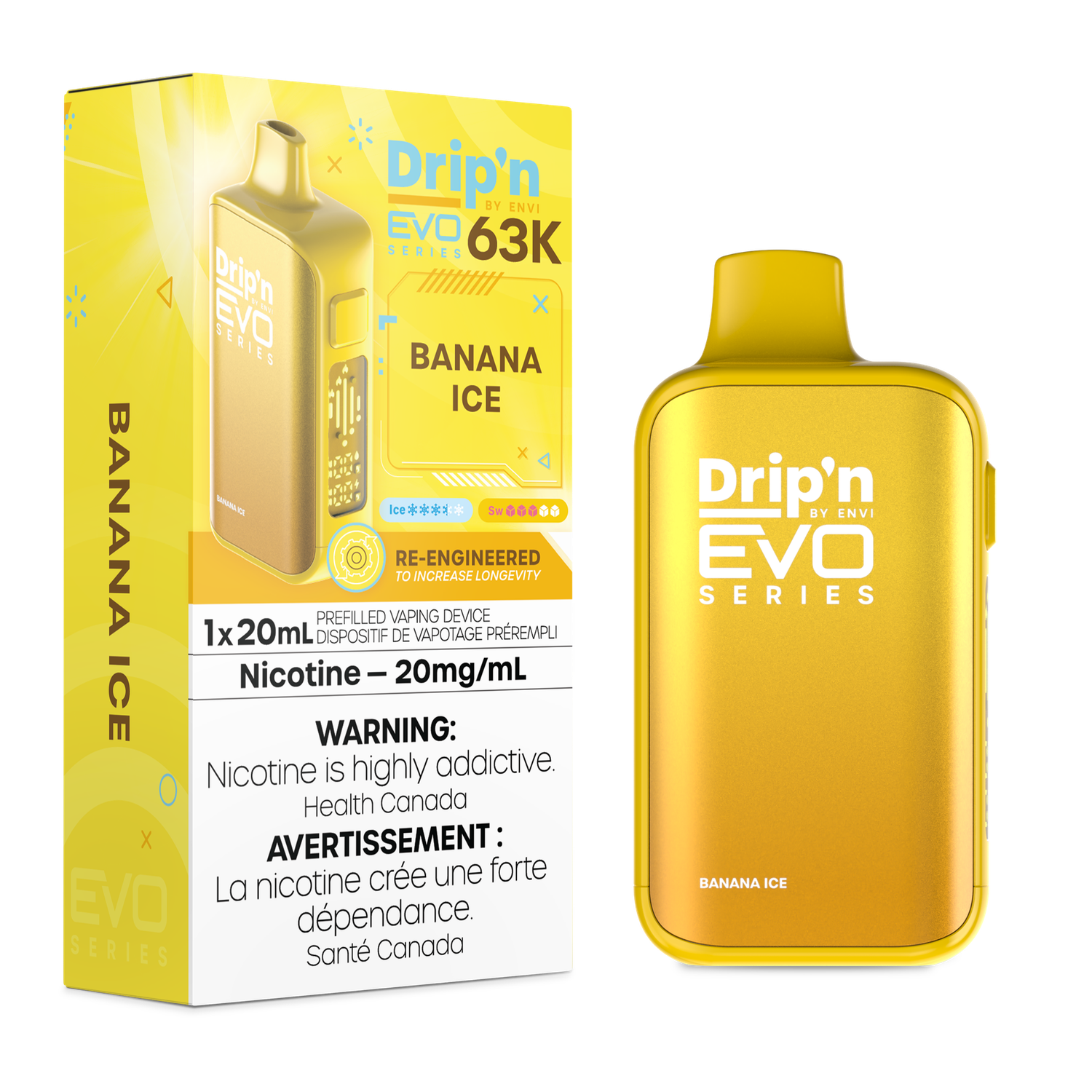 Drip'n EVO 63K, Flavour: Banana Ice