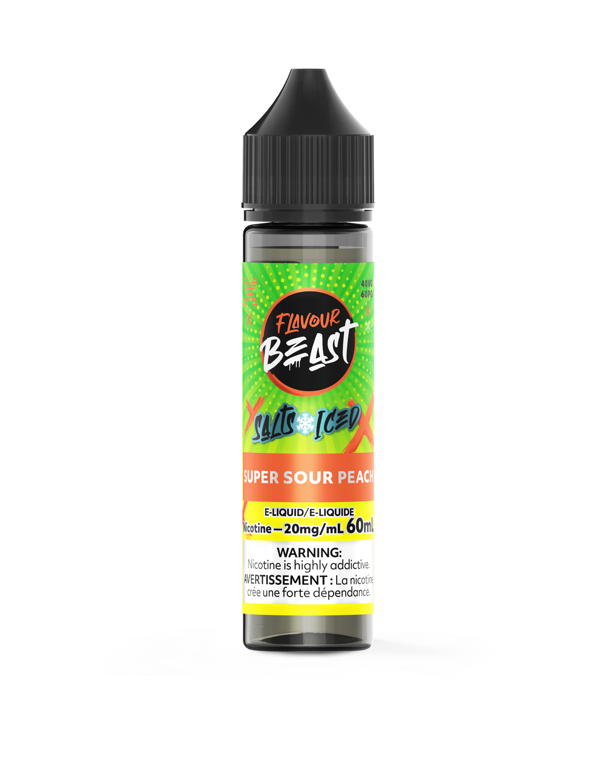 Super Sour Peach Iced Salts 60ml