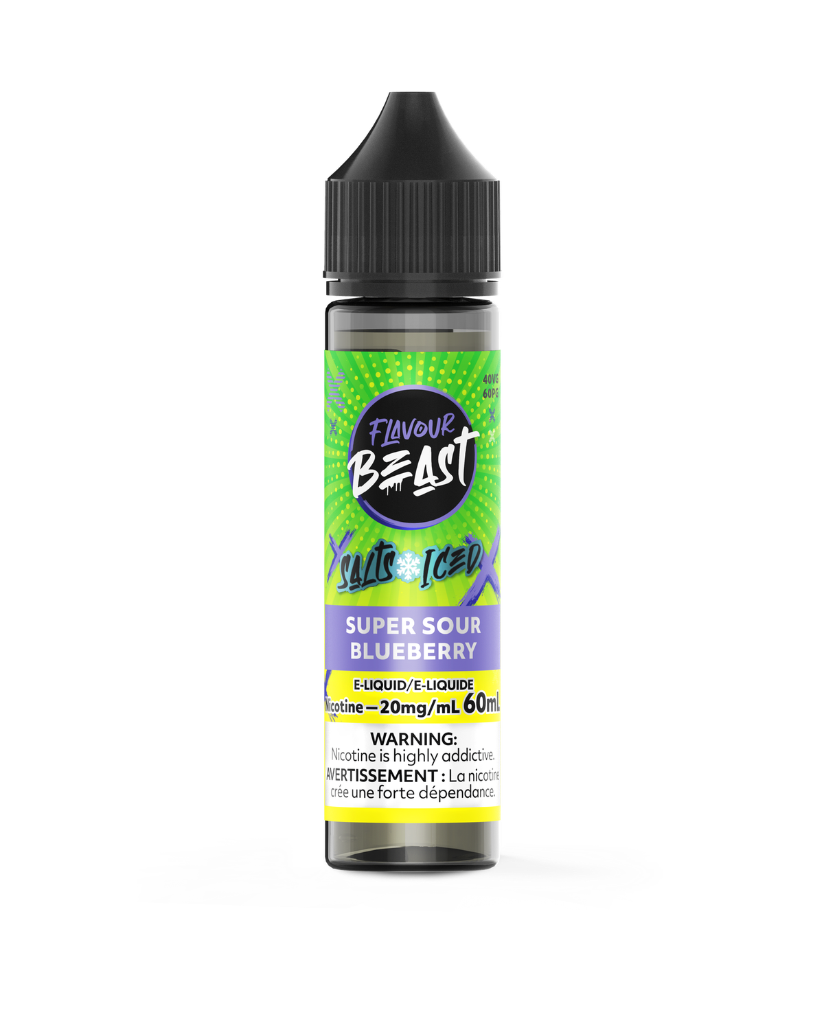 Super Sour Blueberry Iced Salts 60ml