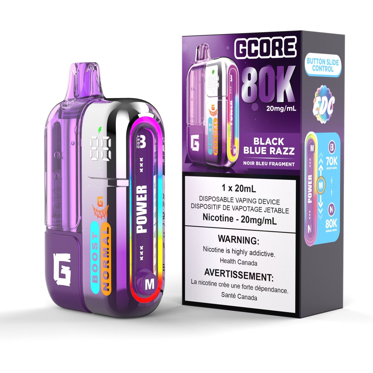 G 80K, Flavour: Black Blue Razz