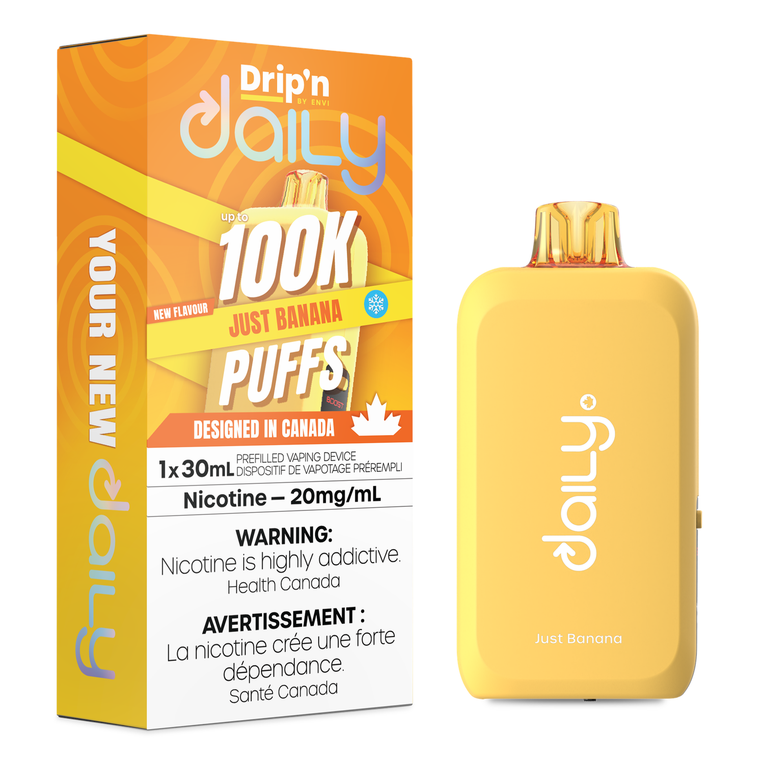 Drip'n Daily 30ML, Flavour: Just Banana