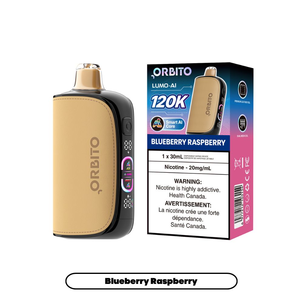 Lumo AI 120K, Flavour: Blueberry Raspberry, Nicotine Strength: 20mg