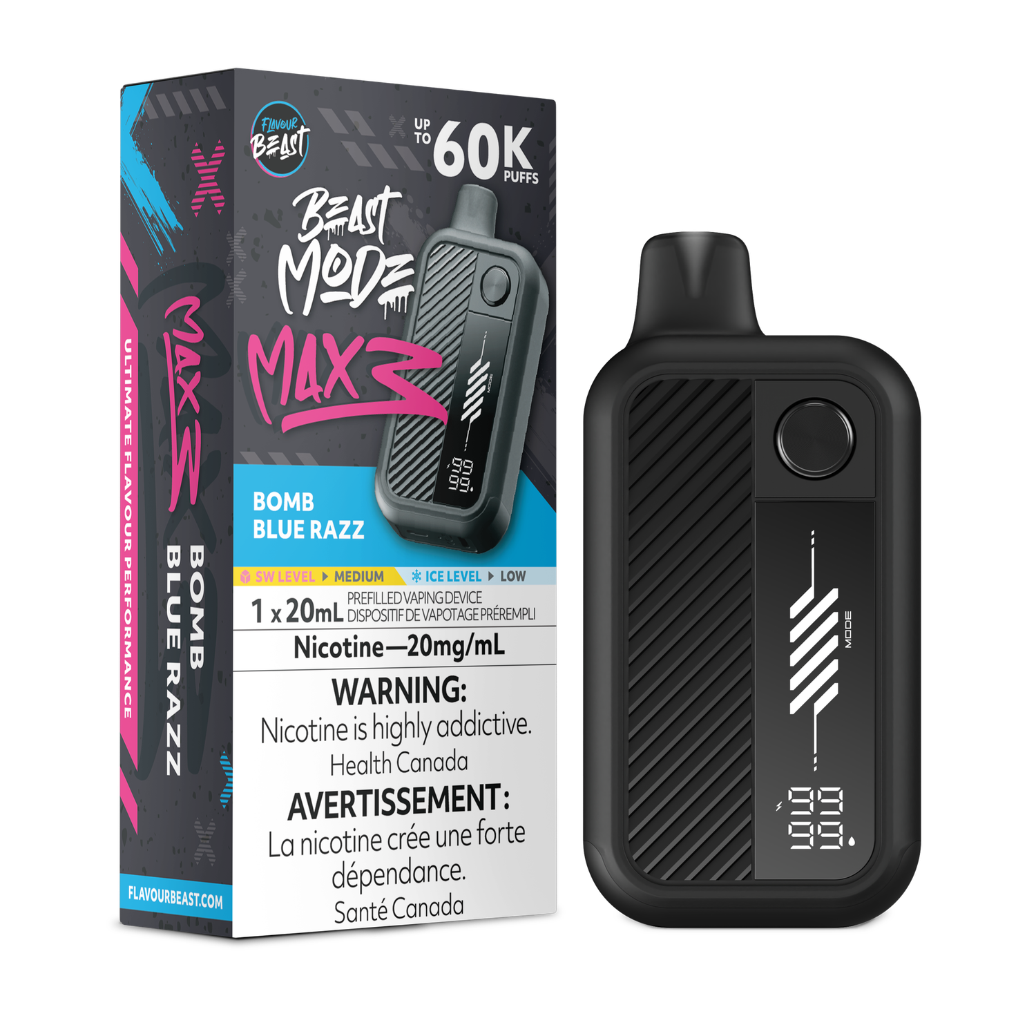 Beast Mode Max 3, Flavour: Bomb Blue Razz