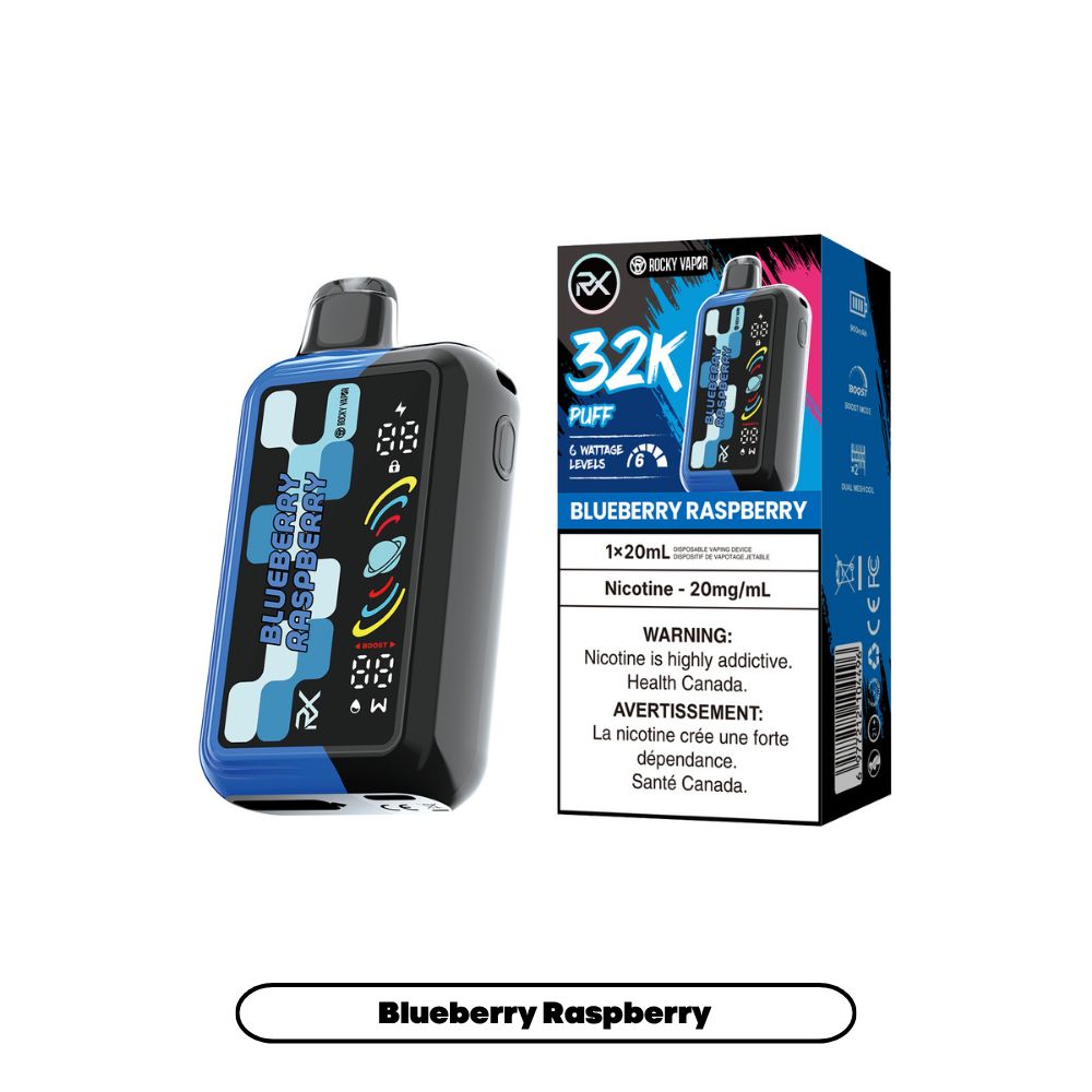RX 32K, Flavour: Blueberry Raspberry