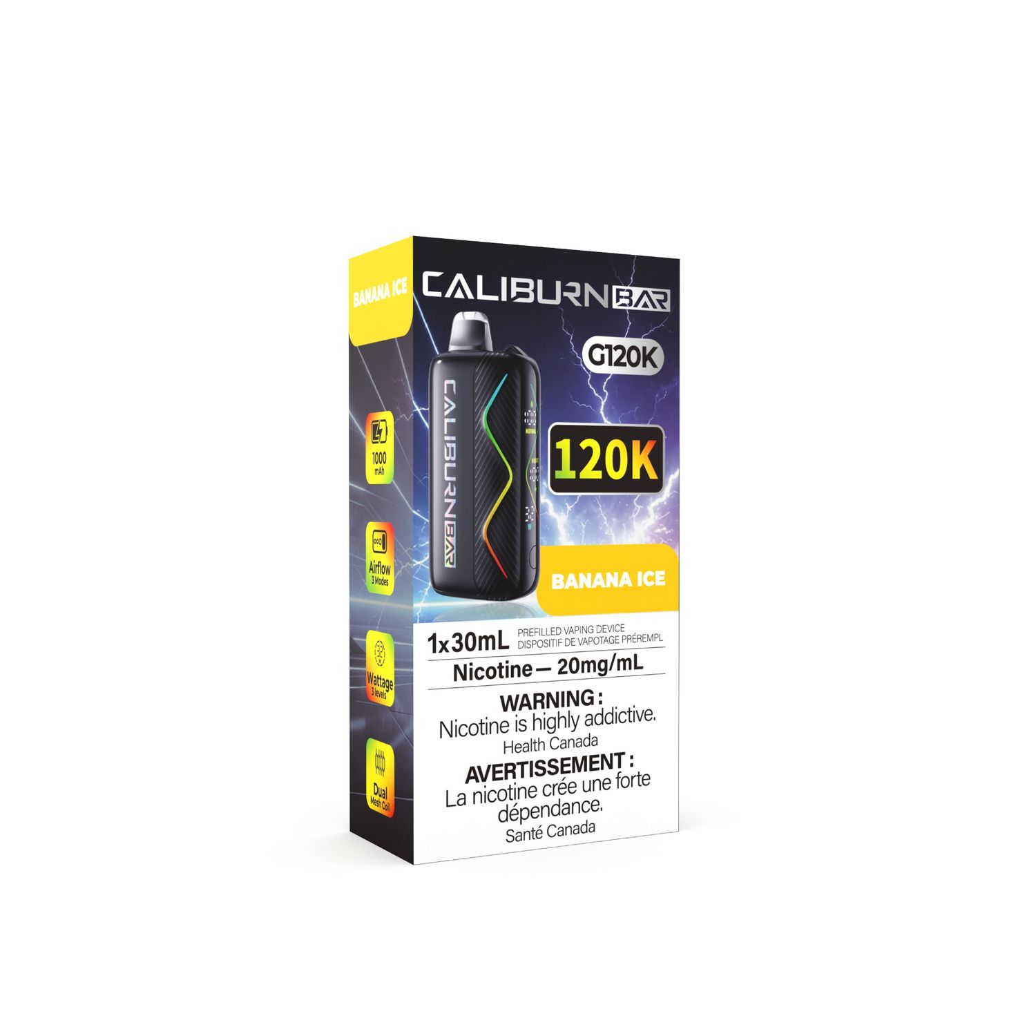 Caliburn Bar G120K, Flavour: Banana Ice