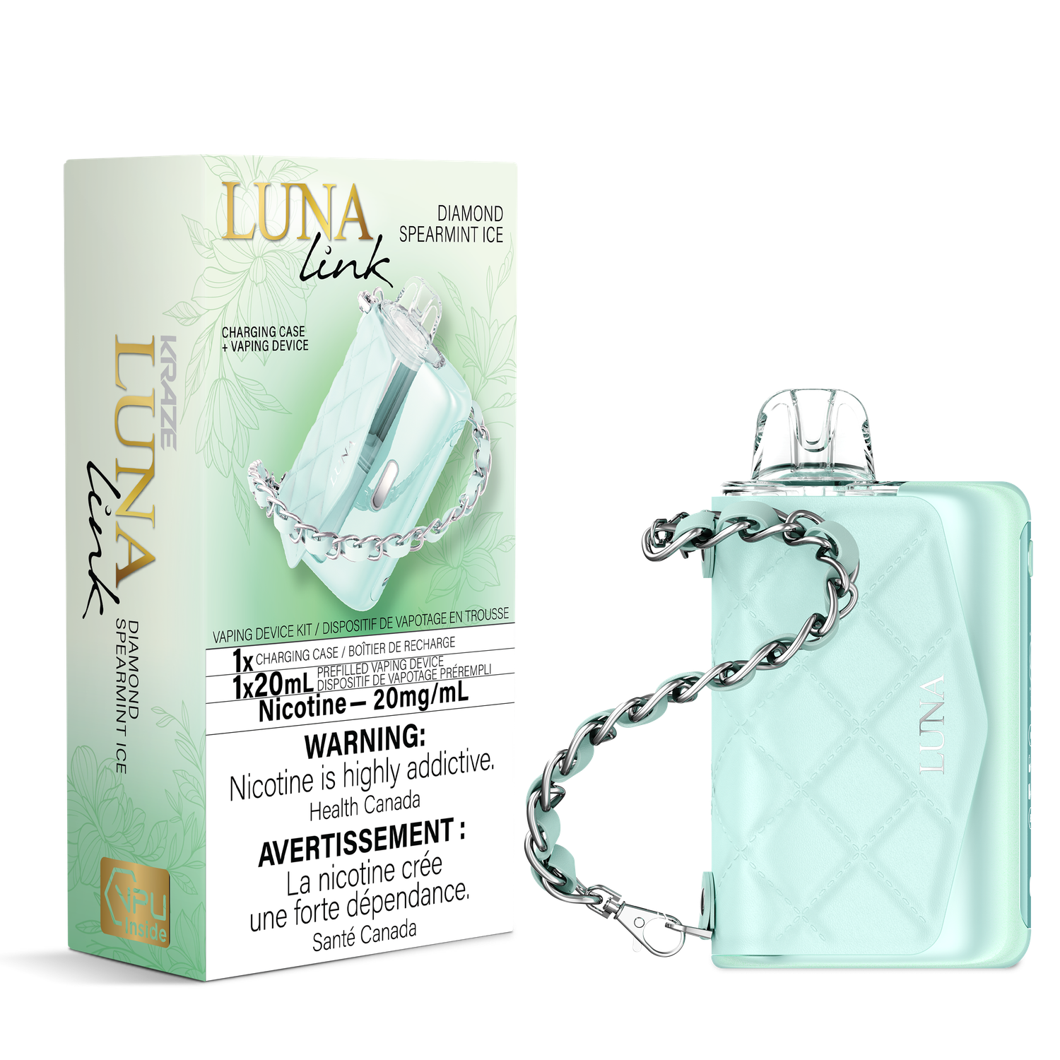 Kraze Luna Link Starter Kit, Flavour: Diamond Spearmint Ice