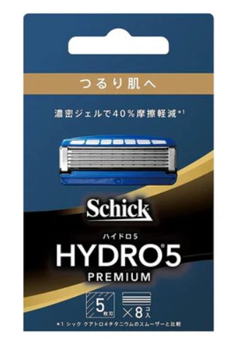 Schick Hydro 5 Premium Replacement Blades for Smooth Skin (Pack of 8)