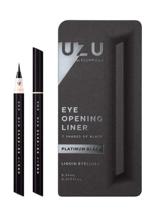 UZU BY FLOWFUSHI Eye Opening 7 Shades of Black Liquid Eyeliner (Platinum Black)