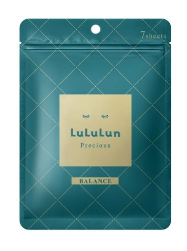 Lululun Face Mask Precious Green 4KS 7sheets