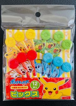 Skater Lunch Picks 12 Pack Pokemon Pocket Monsters