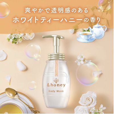 &amp;honey Mellow Airy Foam Body Wash (White Tea Honey) 500ml