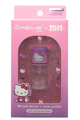 TCS Sanrio Hello Kitty Purple 50 Nail Decals+ Clear Polish