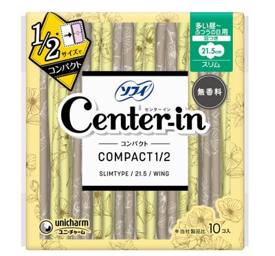 Unicharm Center Compact Fluffy Daily Pads 10P