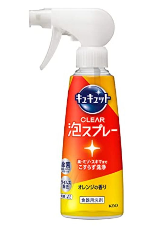 Kao Cucute tableware cleaning foam, sweet orange scent