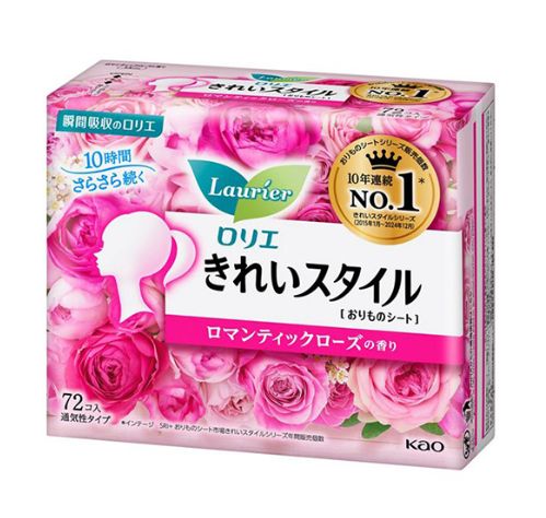 kao Laurier Beautiful style Ultra Thin Pantyliner Romantic Rose