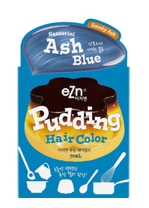 Pudding Hair Color Ash Blue