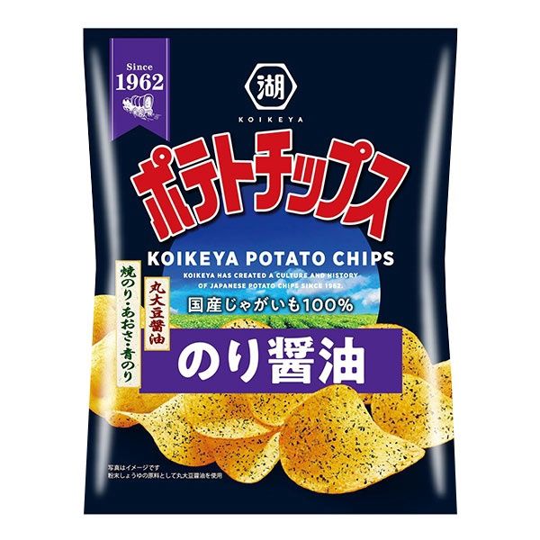 Koikeya Potato Chips Nori Soy Sauce 50g