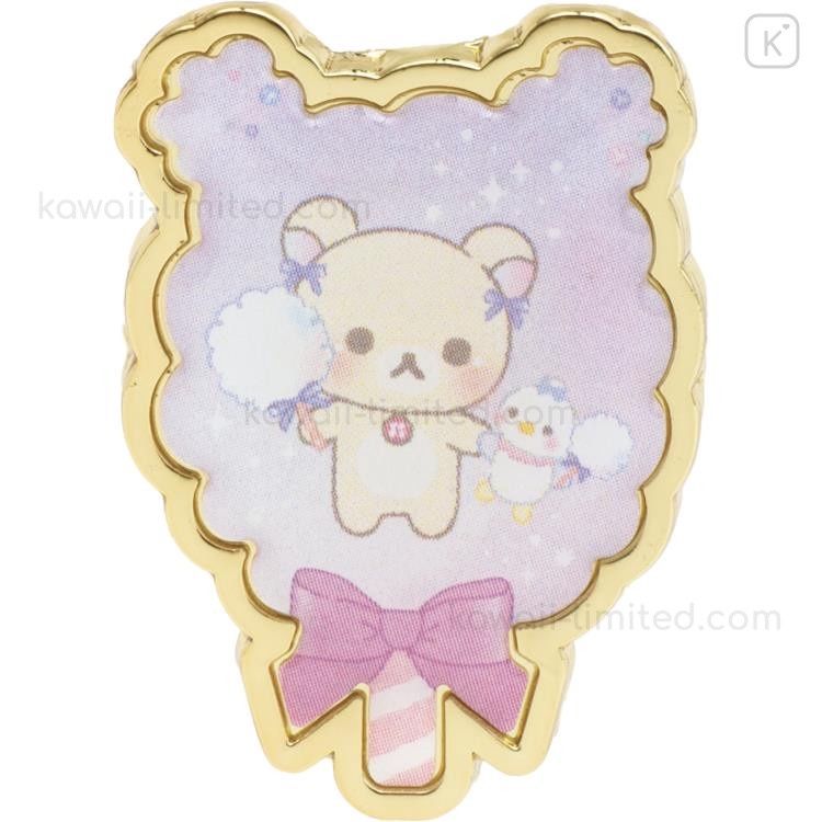 Japan San-X Secret Pin Badge - Korilakkuma / Sky Curly Cotton Candy Blind Box