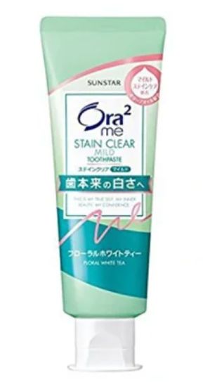 Sunstar Ora2me Stain Clear Toothpaste Floral White Tea