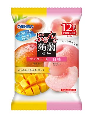 Purunto Konjac Jelly Bag Mango + White Peach