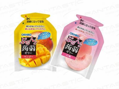 Purunto Konjac Jelly Bag Mango + White Peach