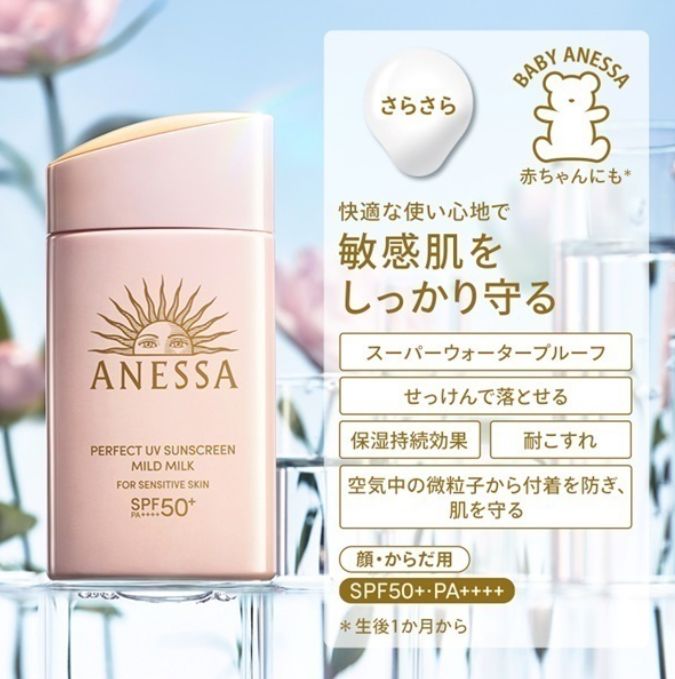 2024 Anessa Perfect UV Mild Milk NA 60ml SPF50+ PA++++