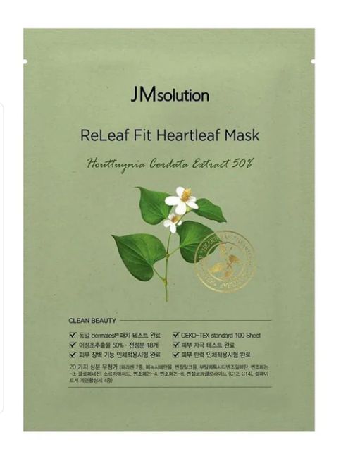 JMsolution RELEAF FIT HEARTLEAF MASK 1pc