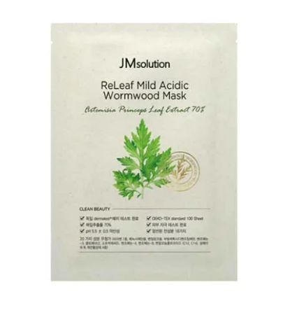 JMsolution [10EA]RELEAF MILD ACIDIC WORMWOOD MASK 1pc