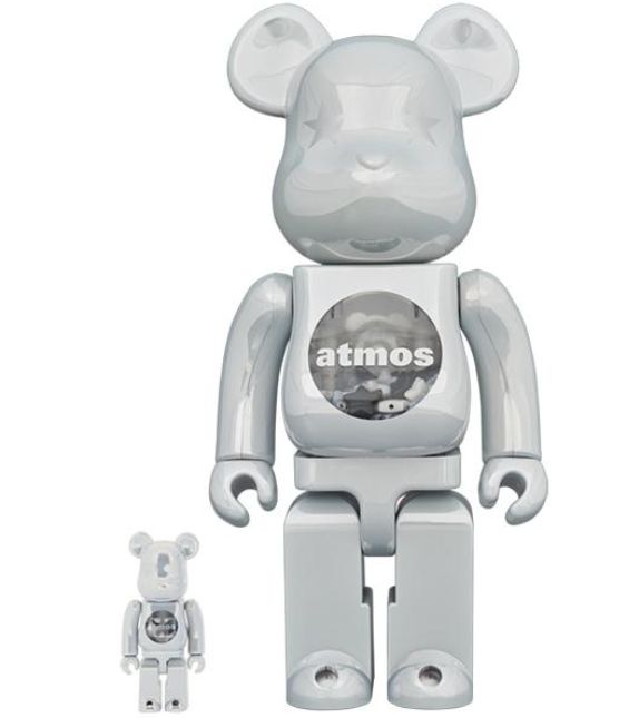 Be@rBrick 100%&amp;400% Atmos White Chrome Version